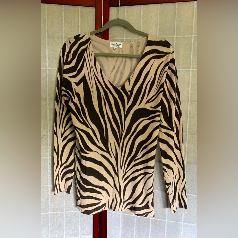 Zebra Print BELLISSIMA sweater